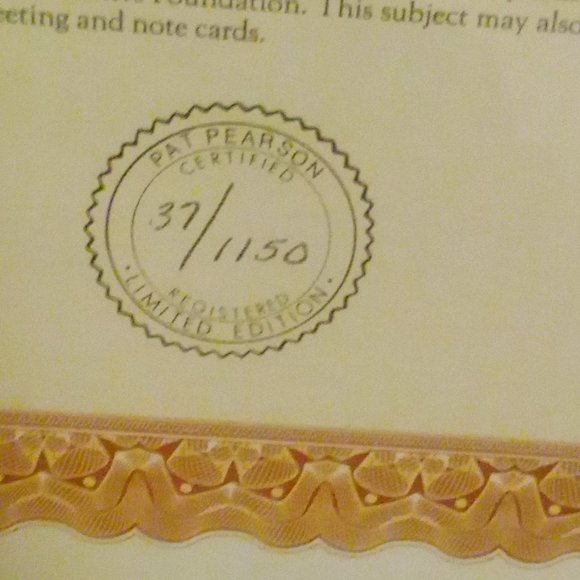 1983 Pat Pearson "Peeking In" Farmhouse Folk Art Limited Print #37/1150 Framed - Picture 8 of 12